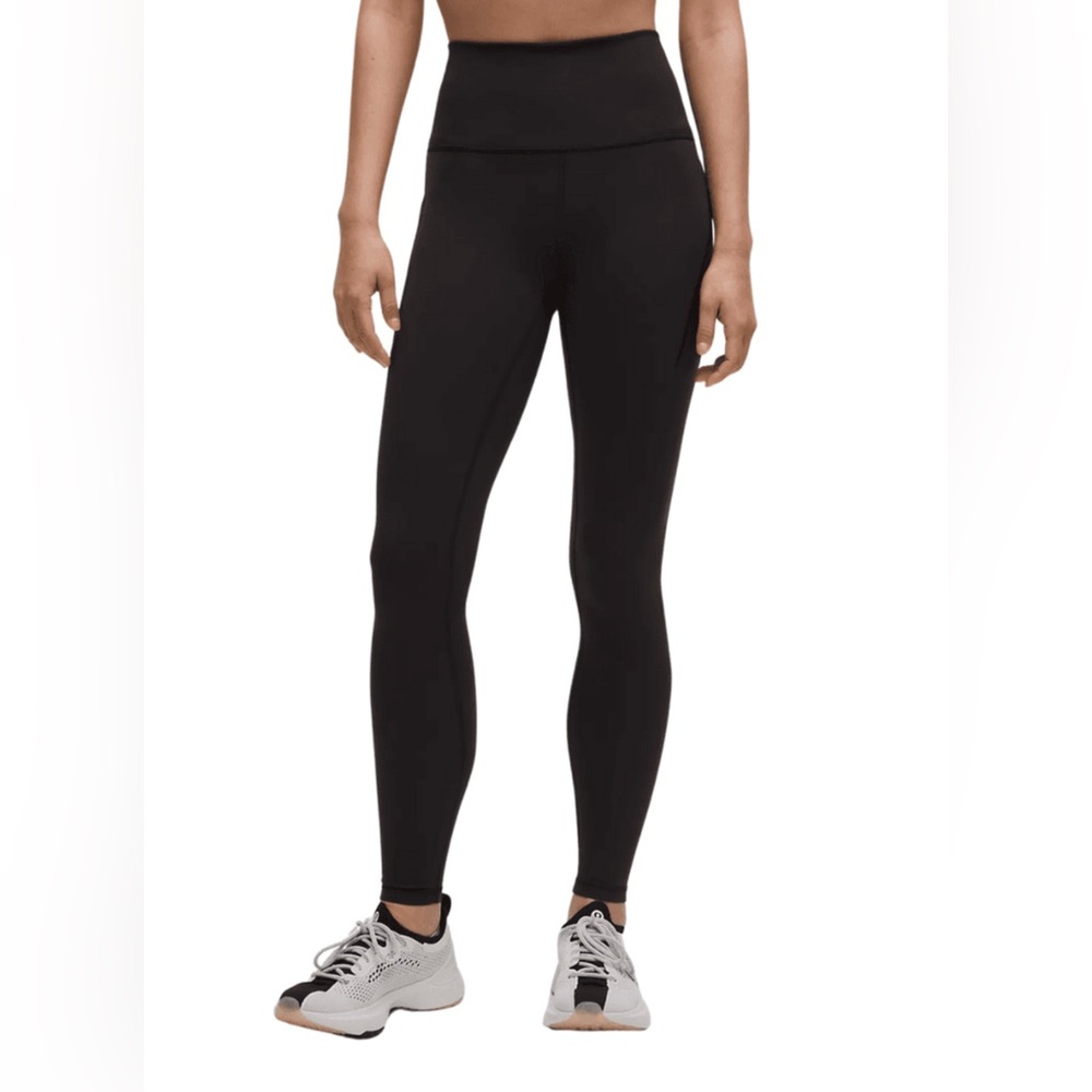 LULULEMON wunder train high rise ribbed 25” leggings size 4